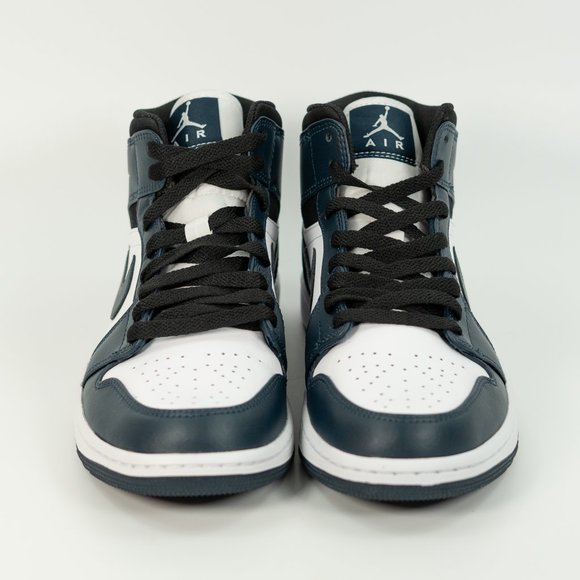 Nike Air Jordan 1 Mid 'Armory Navy' 554724-411 Navy Blue size 8 - Picture 6 of 10